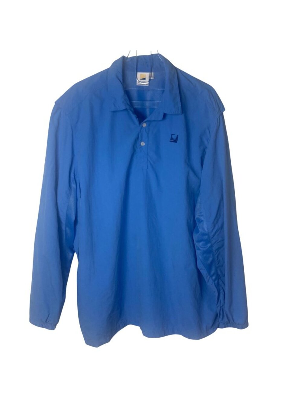 Solumbra Sun Precautions Vented Shirt Mens XL Blue Long Sleeve UPF Fishing
